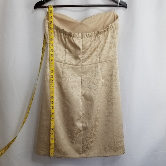 Mystic Strapless Cream Medium Dress - Picture 7 of 10